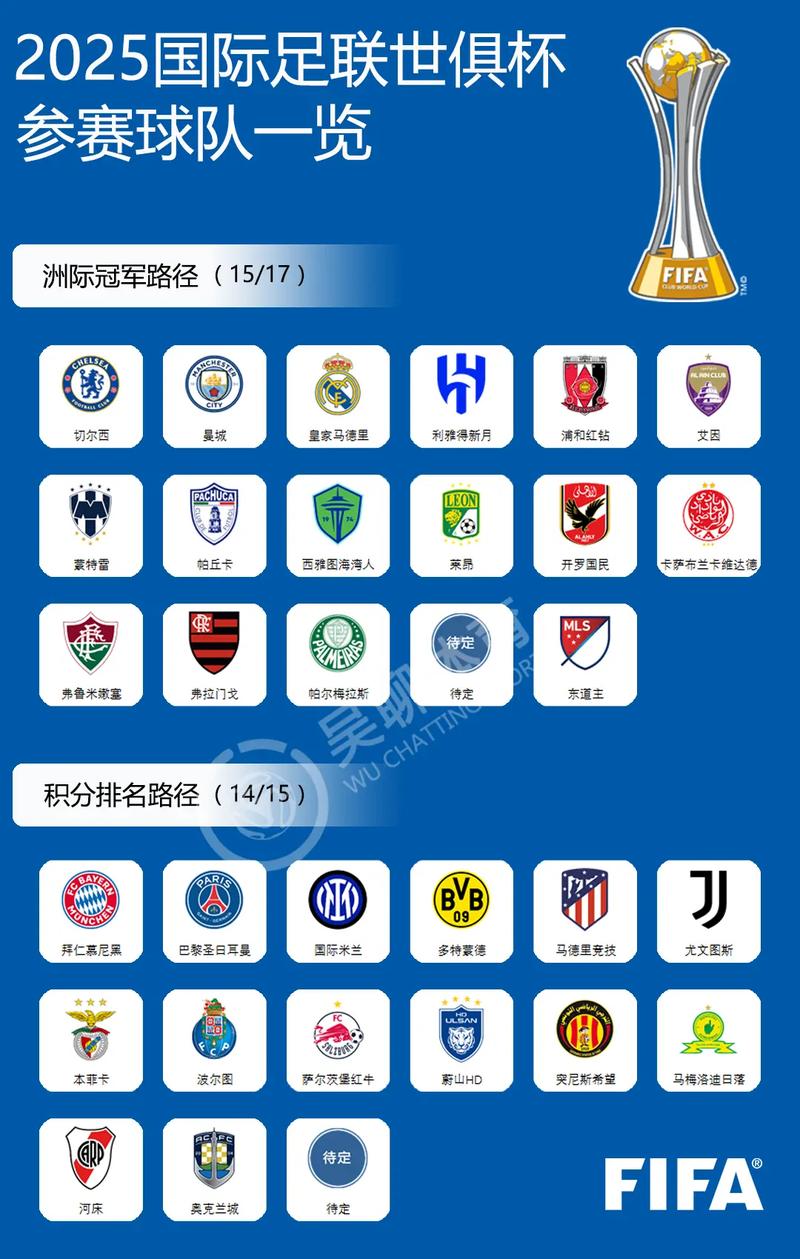 2025年美國(guó)世俱杯_2025世俱杯決賽錄像_世俱杯32支球隊(duì)名額分配
